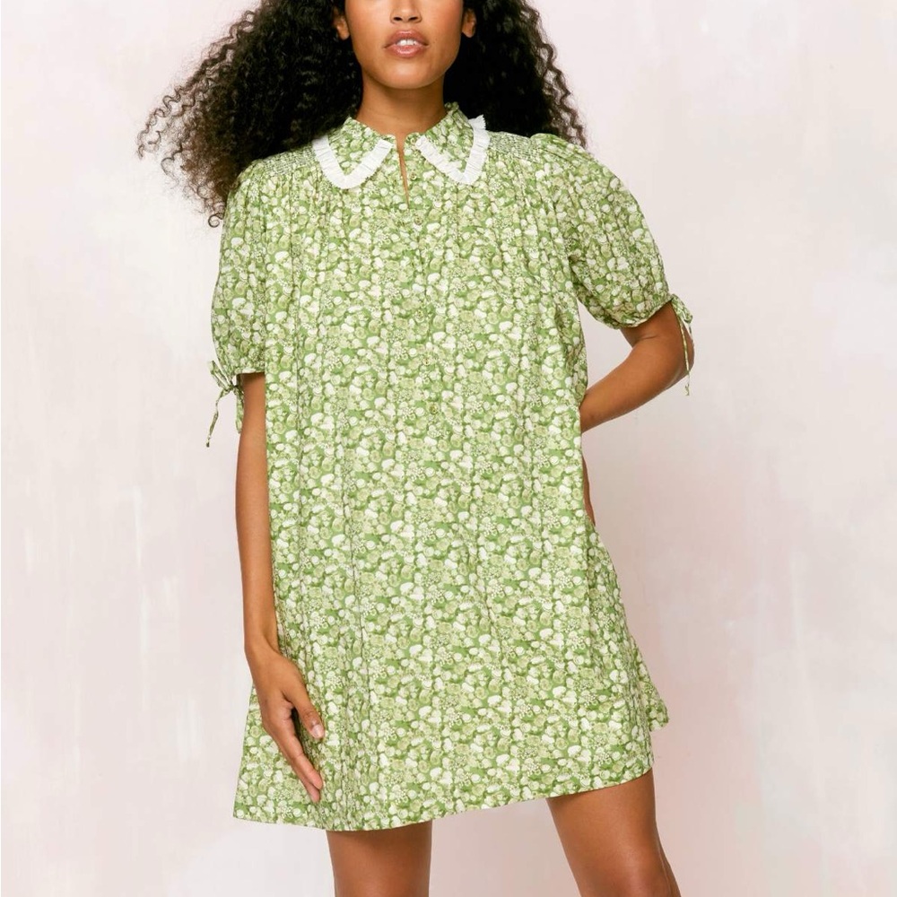 Christy Dawn Devin Dress Green Floral